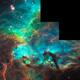 Illustration for article titled Birthing Stars Tear Into A Nebula With A Fierce Beauty